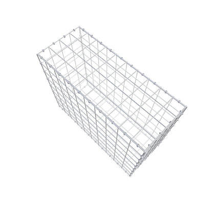 Gabion 100 cm x 80 cm x 40 cm (L x H x D), maskestørrelse 10 x 10 cm, spiralring