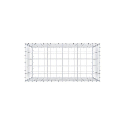 Gabião 100 cm x 80 cm x 50 cm (C x A x P), malhagem 10 x 10 cm, anel espiral