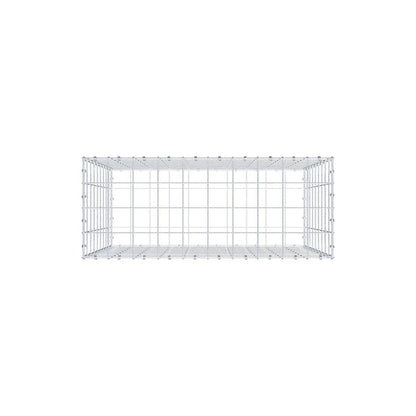 Gabione 100 cm x 90 cm x 40 cm (L x H x T), Maschenweite 10 x 10 cm, Spiralring