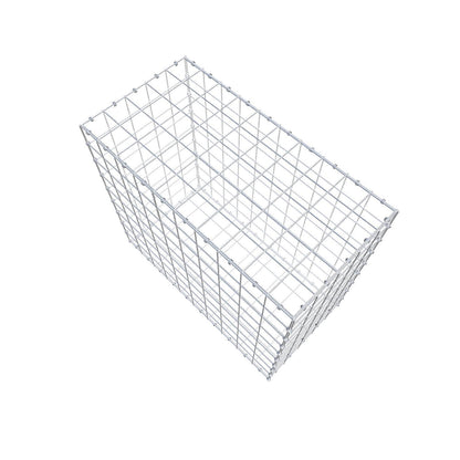 Gabion 100 cm x 90 cm x 50 cm (L x H x D), mesh size 10 x 10 cm, spiral ring