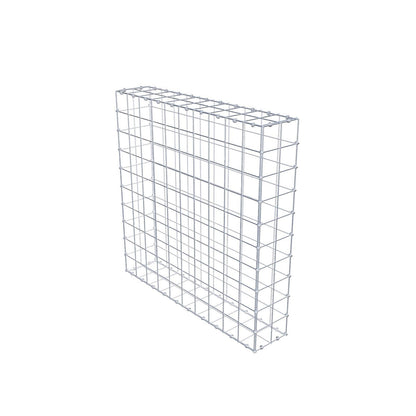 Gabion 100 cm x 100 cm x 20 cm (L x H x D), maskestørrelse 10 x 10 cm, spiralring