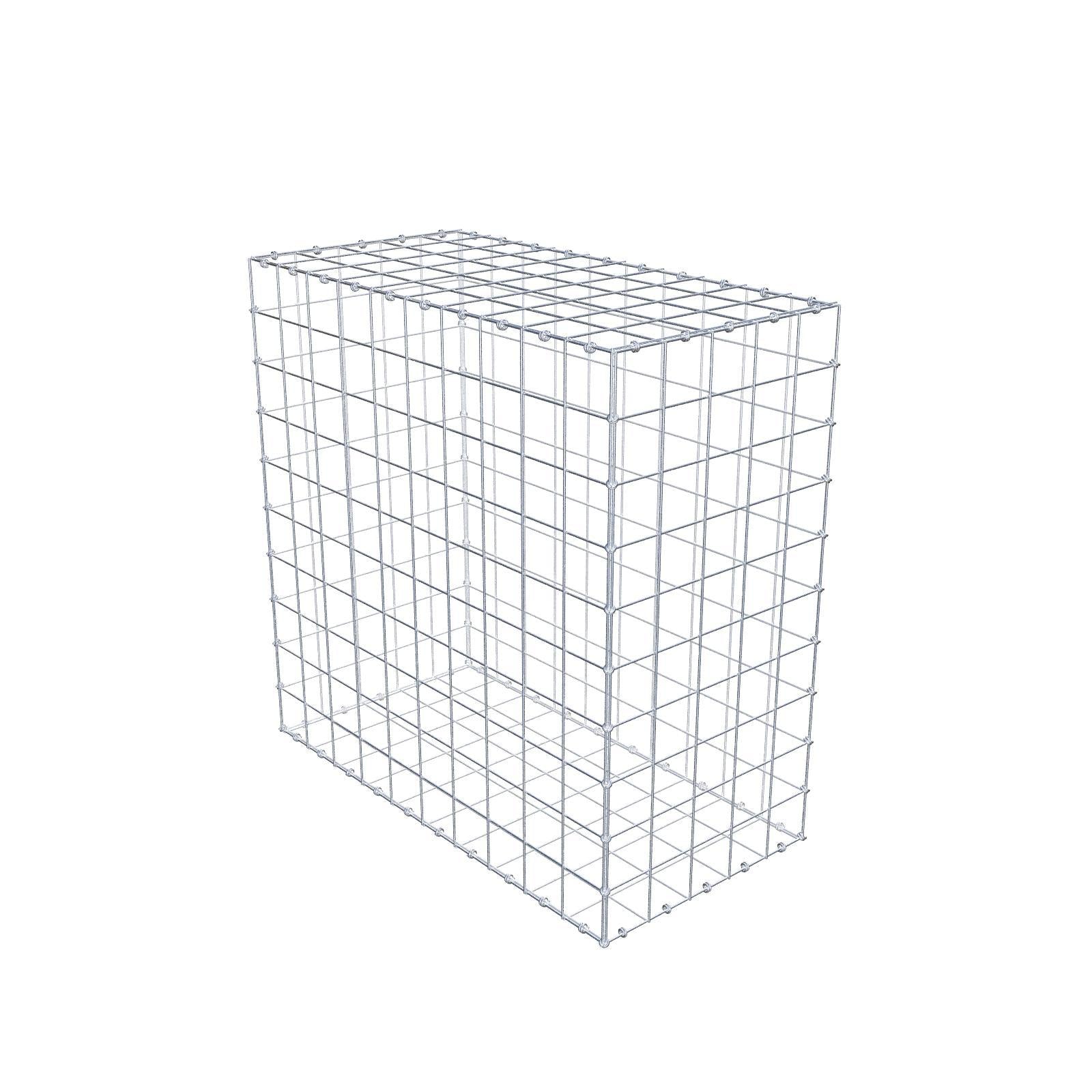 Gabione 100 cm x 100 cm x 50 cm (L x H x T), Maschenweite 10 x 10 cm, Spiralring