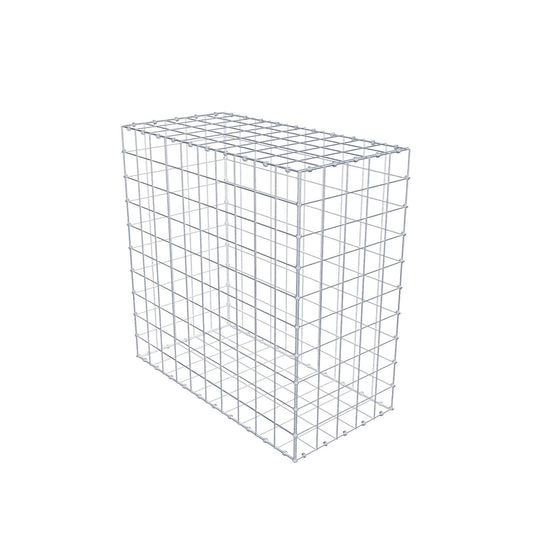 Gabion 100 cm x 100 cm x 50 cm (L x H x D), maskestørrelse 10 x 10 cm, spiralring