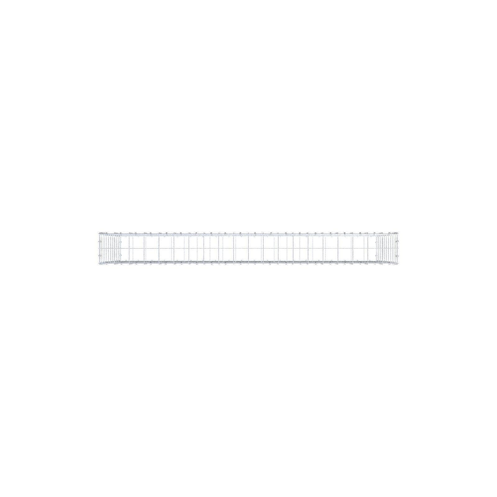 Gabione 200 cm x 100 cm x 20 cm (L x H x T), Maschenweite 10 x 10 cm, Spiralring