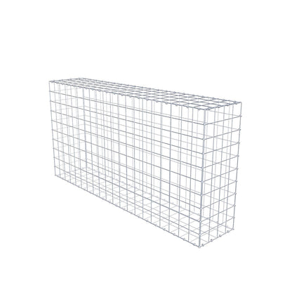 Gabion 200 cm x 100 cm x 40 cm (L x H x P), mailles 10 x 10 cm, anneau en spirale