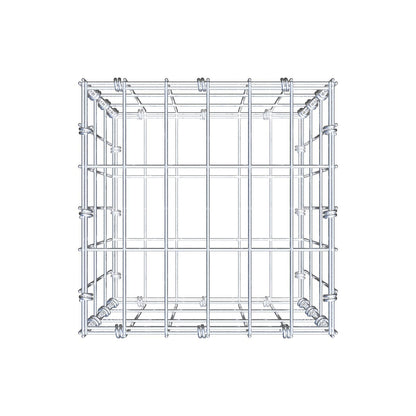 Gabião 30 cm x 30 cm x 30 cm (C x A x P), malhagem 5 x 10 cm, anel espiral