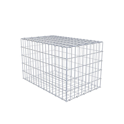 Gabion 80 cm x 50 cm x 50 cm (L x H x D), maskestørrelse 5 x 10 cm, spiralring