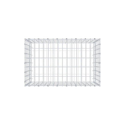 Gabion 80 cm x 50 cm x 50 cm (L x H x D), maskestørrelse 5 x 10 cm, spiralring