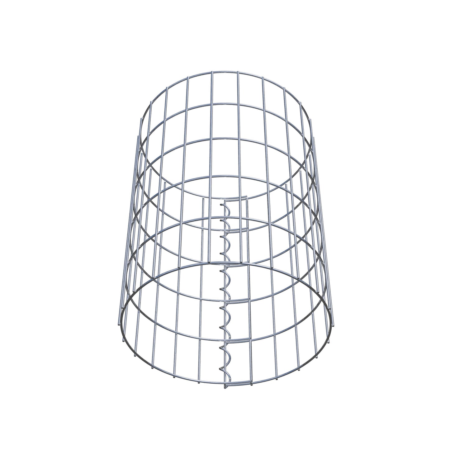 Coluna de gabião com diâmetro de 37 cm, MW 5 x 10 cm redondo