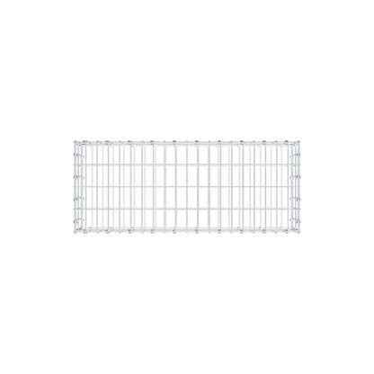 Gabião 100 cm x 20 cm x 40 cm (C x A x P), malhagem 5 x 10 cm, anel espiral