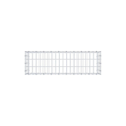 Gabião 100 cm x 30 cm x 30 cm (C x A x P), malhagem 5 x 10 cm, anel espiral