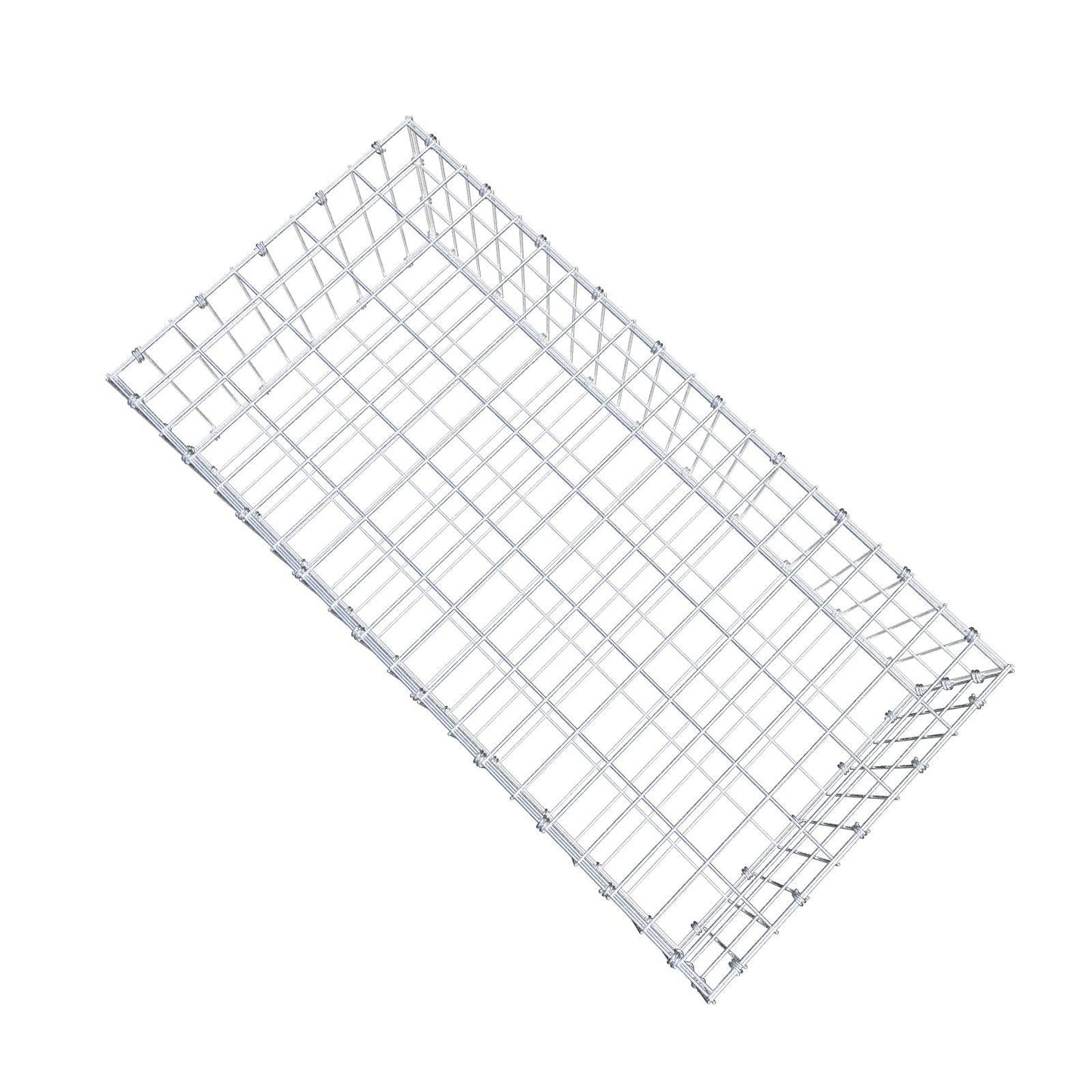 Gabion 100 cm x 30 cm x 50 cm (L x H x P), mailles 5 x 10 cm, anneau en spirale