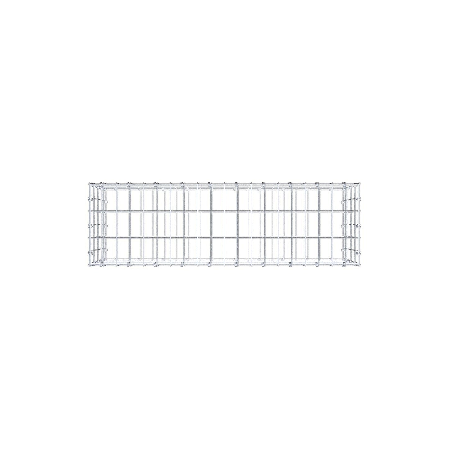 Gabion 100 cm x 40 cm x 30 cm (L x H x P), mailles 5 x 10 cm, anneau en spirale