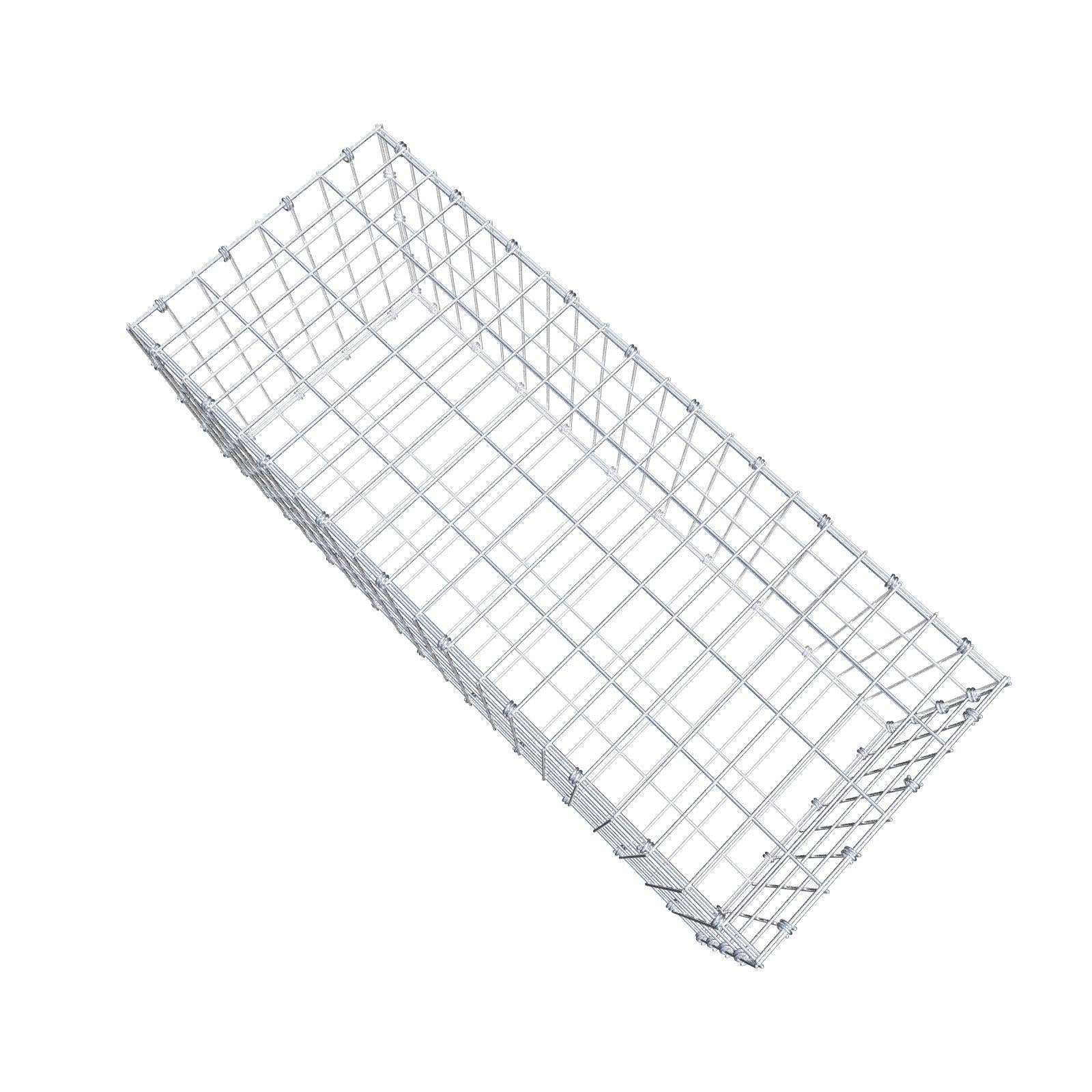 Gabion 100 cm x 40 cm x 40 cm (L x H x D), maskstorlek 5 x 10 cm, spiralring