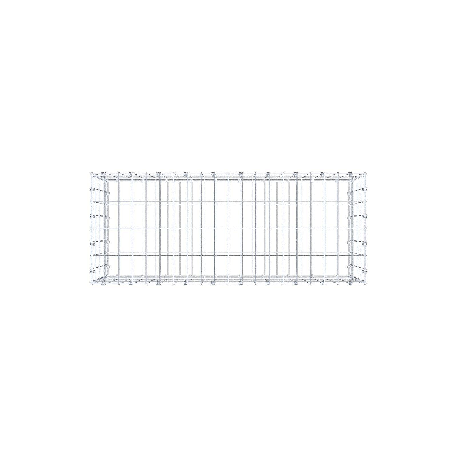 Gabion 100 cm x 40 cm x 40 cm (L x H x D), maskstorlek 5 x 10 cm, spiralring