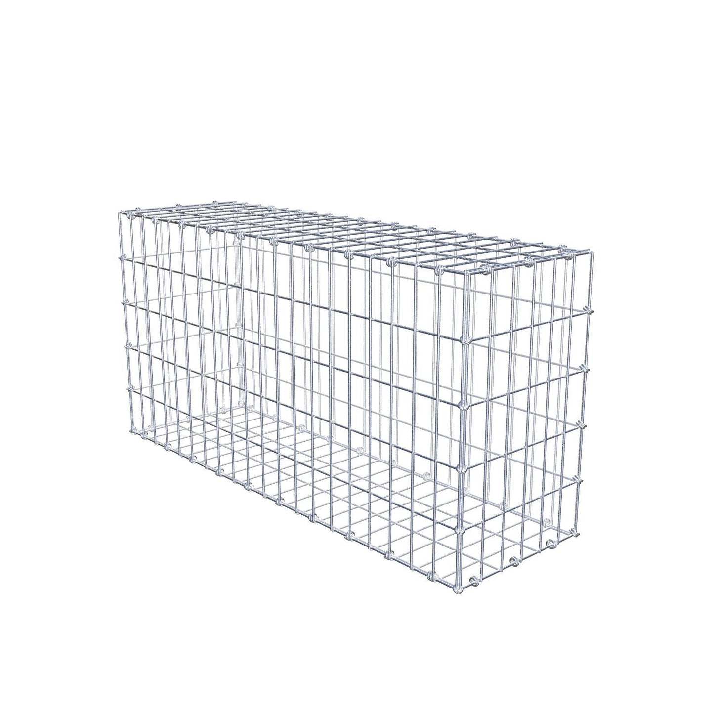Gabion 100 cm x 50 cm x 30 cm (L x H x P), mailles 5 x 10 cm, anneau en spirale