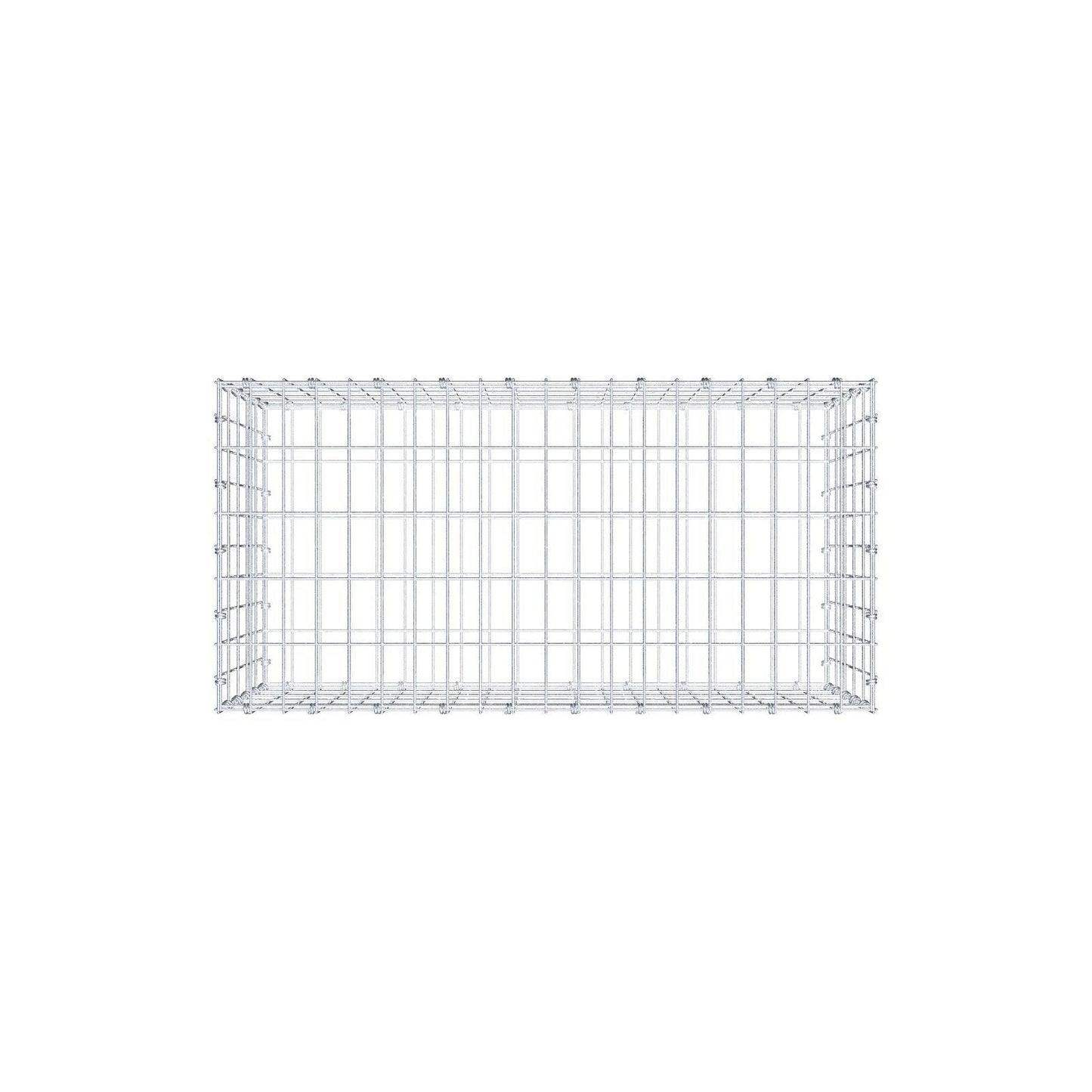 Gabion 100 cm x 50 cm x 50 cm (L x H x P), mailles 5 x 10 cm, anneau en spirale