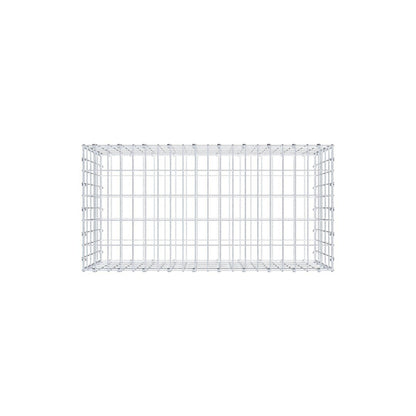 Gabion 100 cm x 50 cm x 50 cm (L x H x P), mailles 5 x 10 cm, anneau en spirale