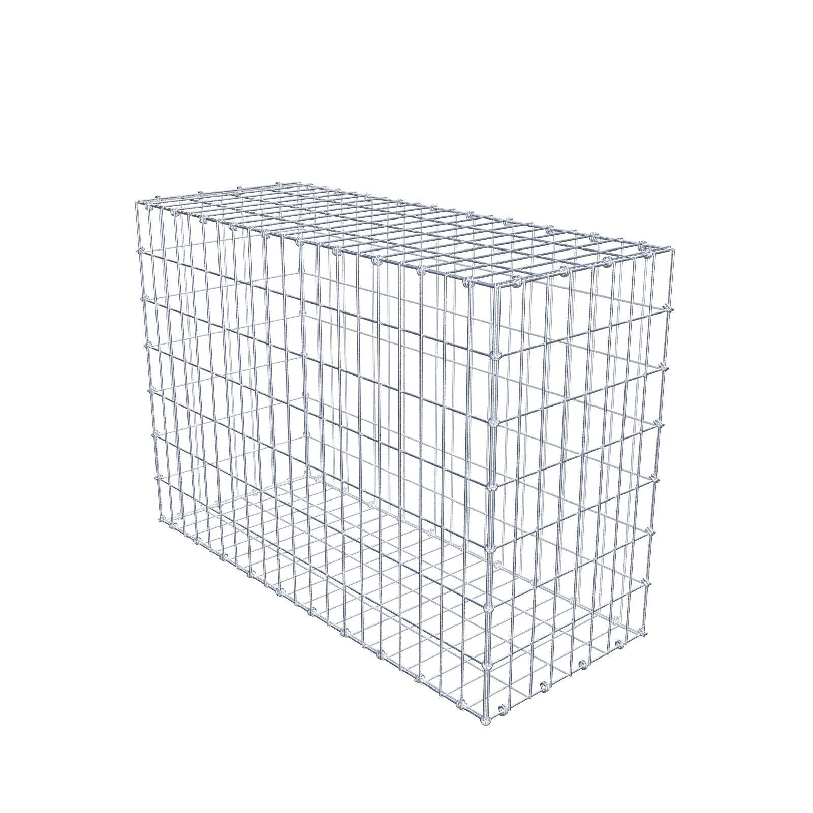 Gabion 100 cm x 70 cm x 40 cm (L x H x D), maskestørrelse 5 x 10 cm, spiralring