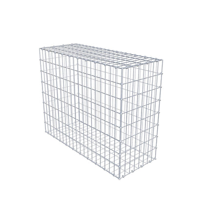 Gabion 100 cm x 80 cm x 40 cm (L x H x D), maskstorlek 5 x 10 cm, spiralring