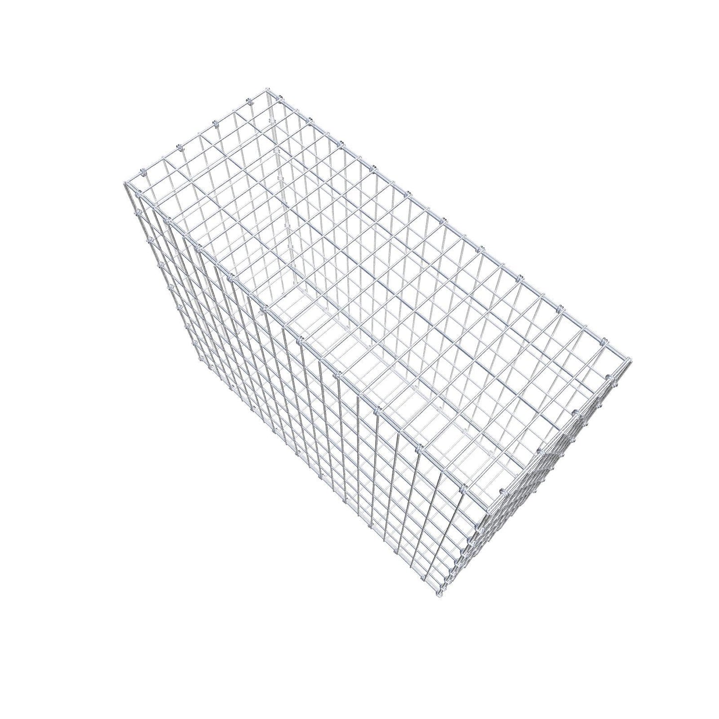 Gabion 100 cm x 80 cm x 40 cm (L x H x D), maskstorlek 5 x 10 cm, spiralring