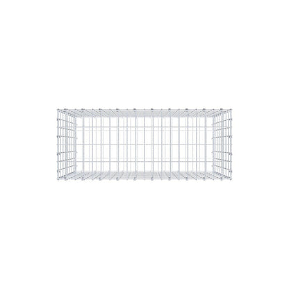 Gabion 100 cm x 80 cm x 40 cm (L x H x D), maskstorlek 5 x 10 cm, spiralring