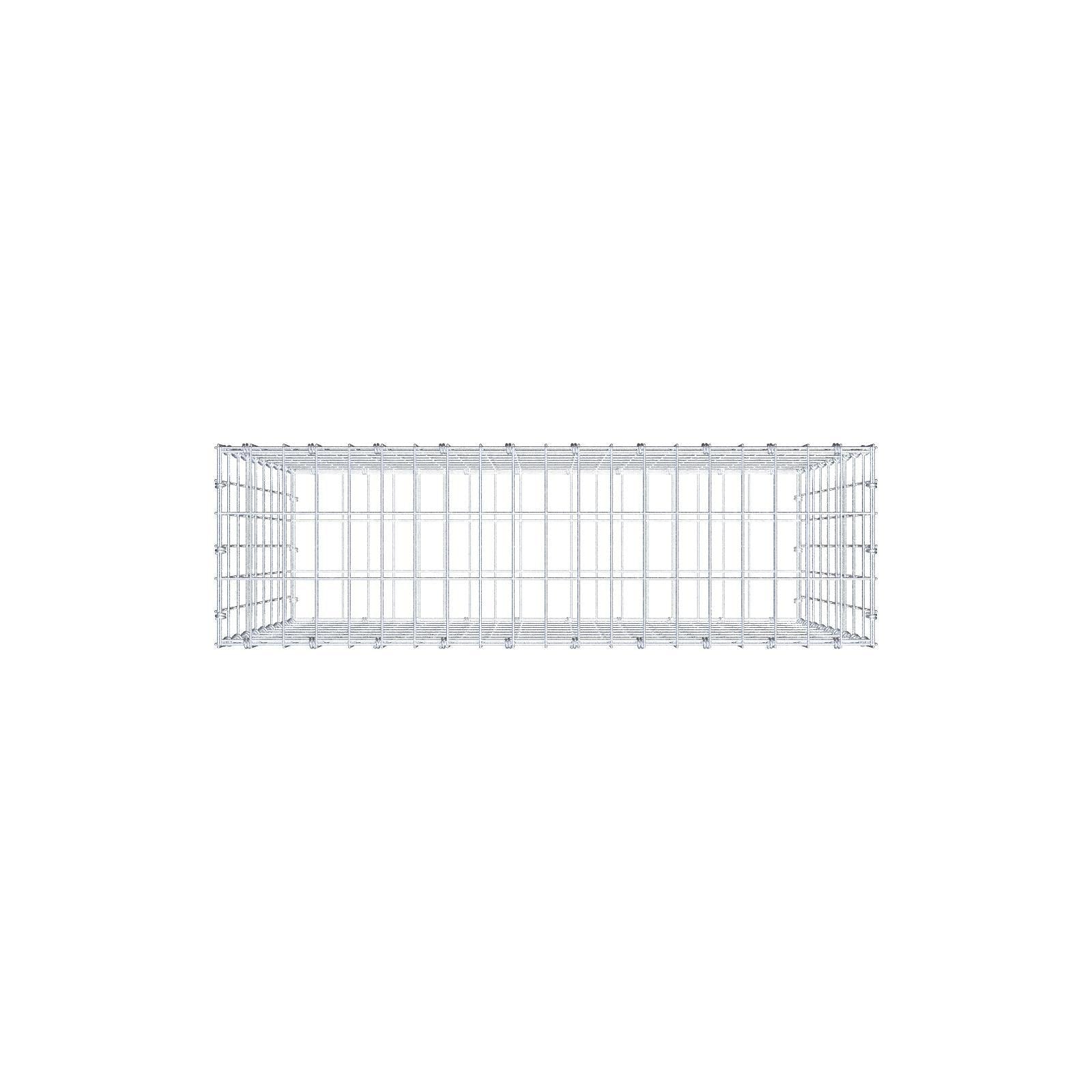Gabion 100 cm x 90 cm x 30 cm (L x H x D), maskstorlek 5 x 10 cm, spiralring