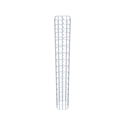 Coluna de gabião 17 x 17 cm, MW 5 x 10 cm quadrado