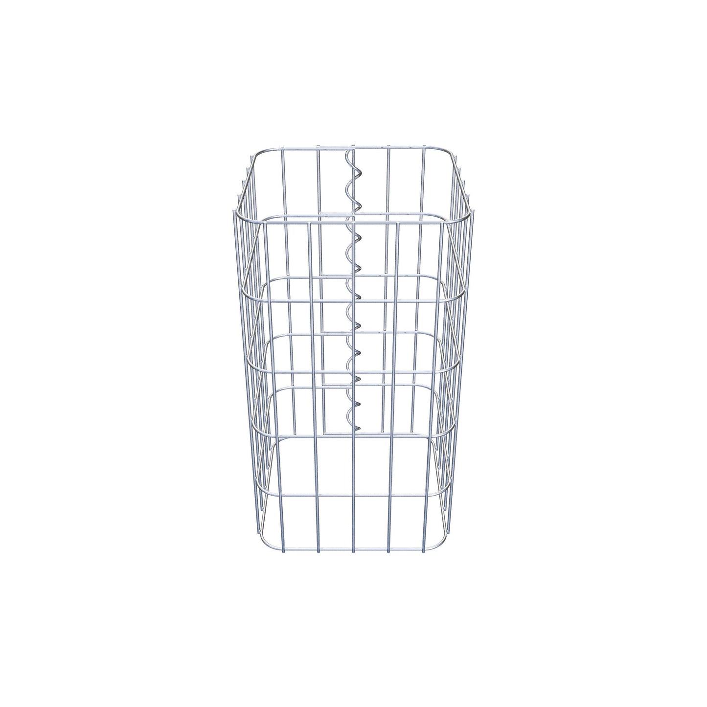 Coluna de gabião 27 x 27 cm, MW 5 x 10 cm quadrado