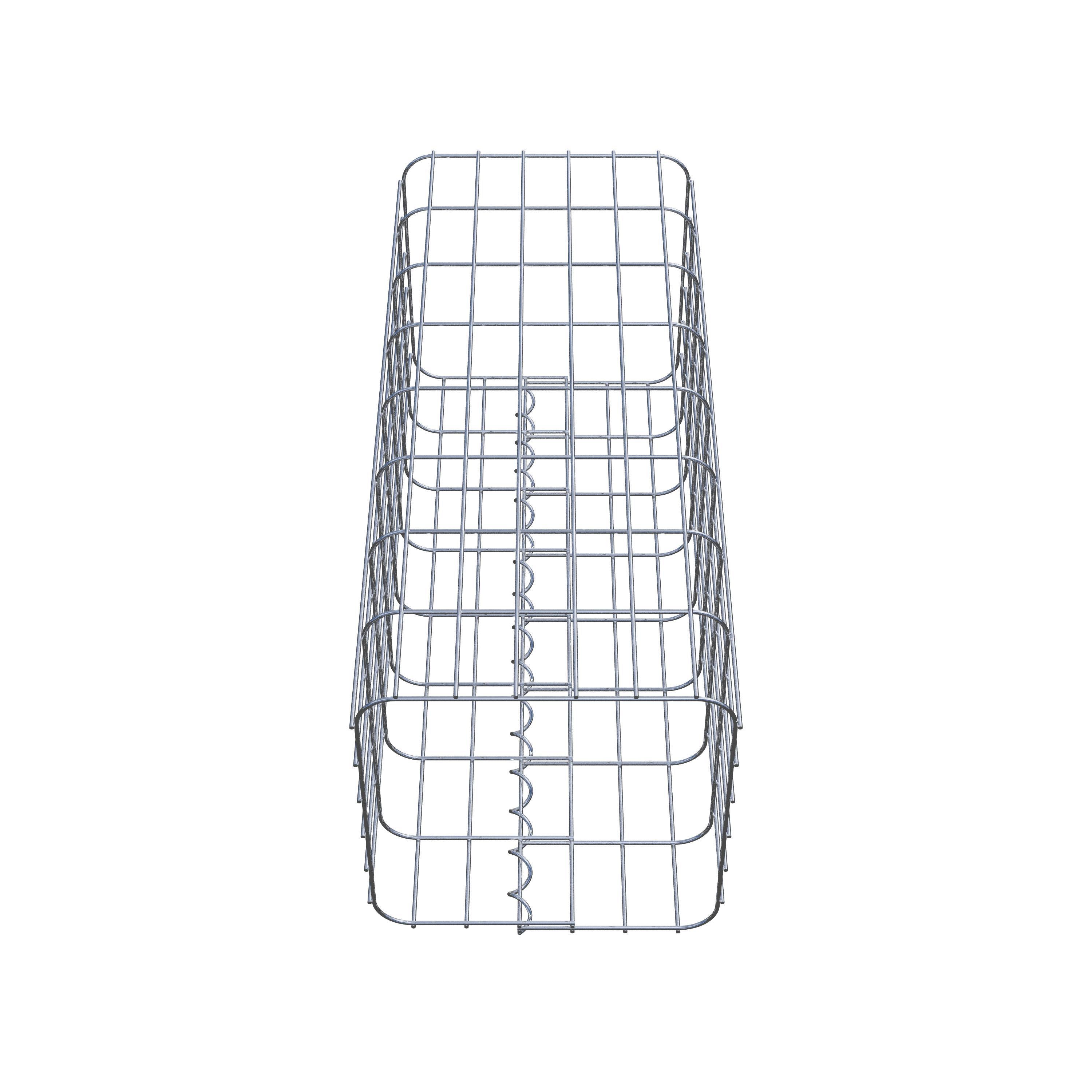 Gabion column 32 x 32 cm, MW 5 x 10 cm square