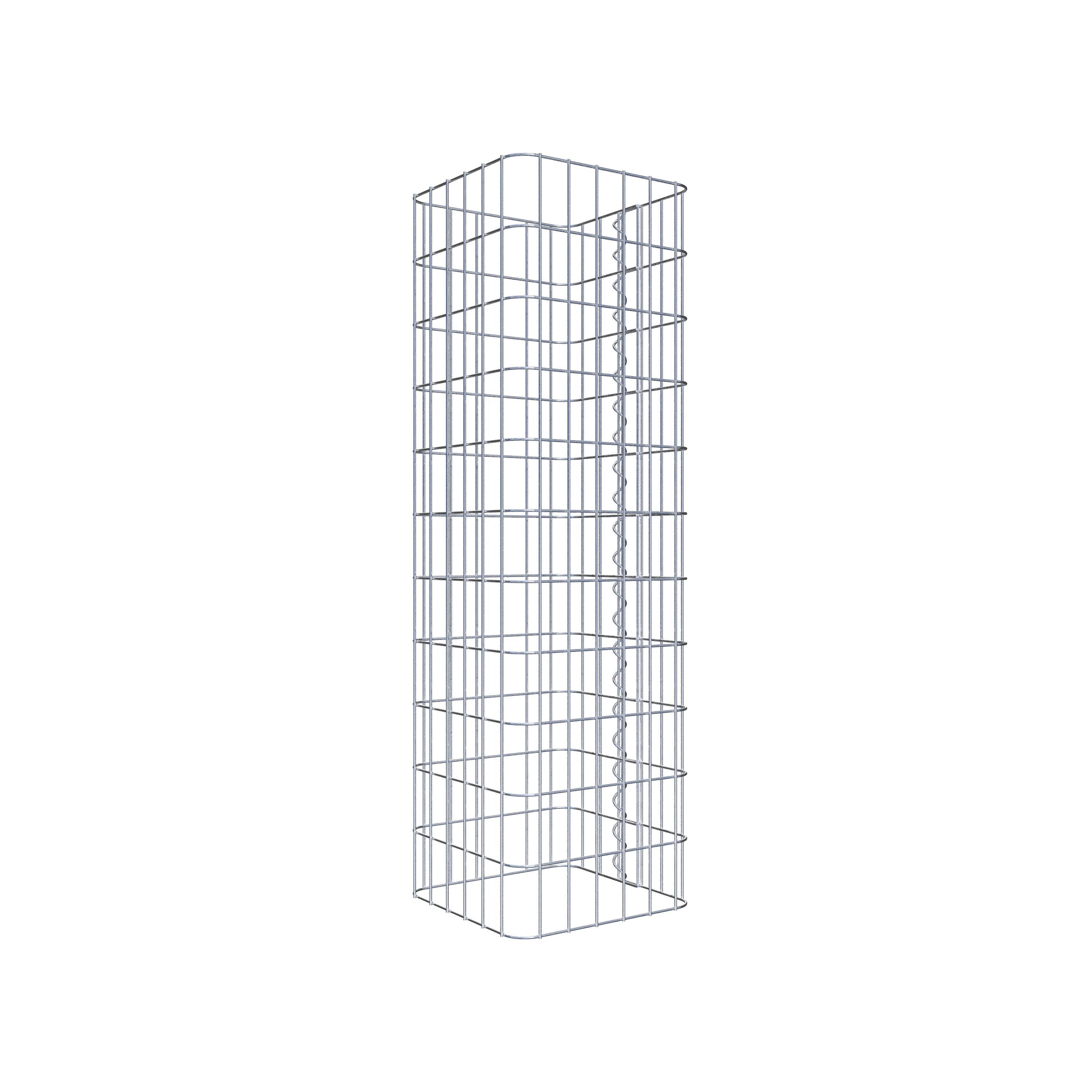 Gabion column 32 x 32 cm, MW 5 x 10 cm square