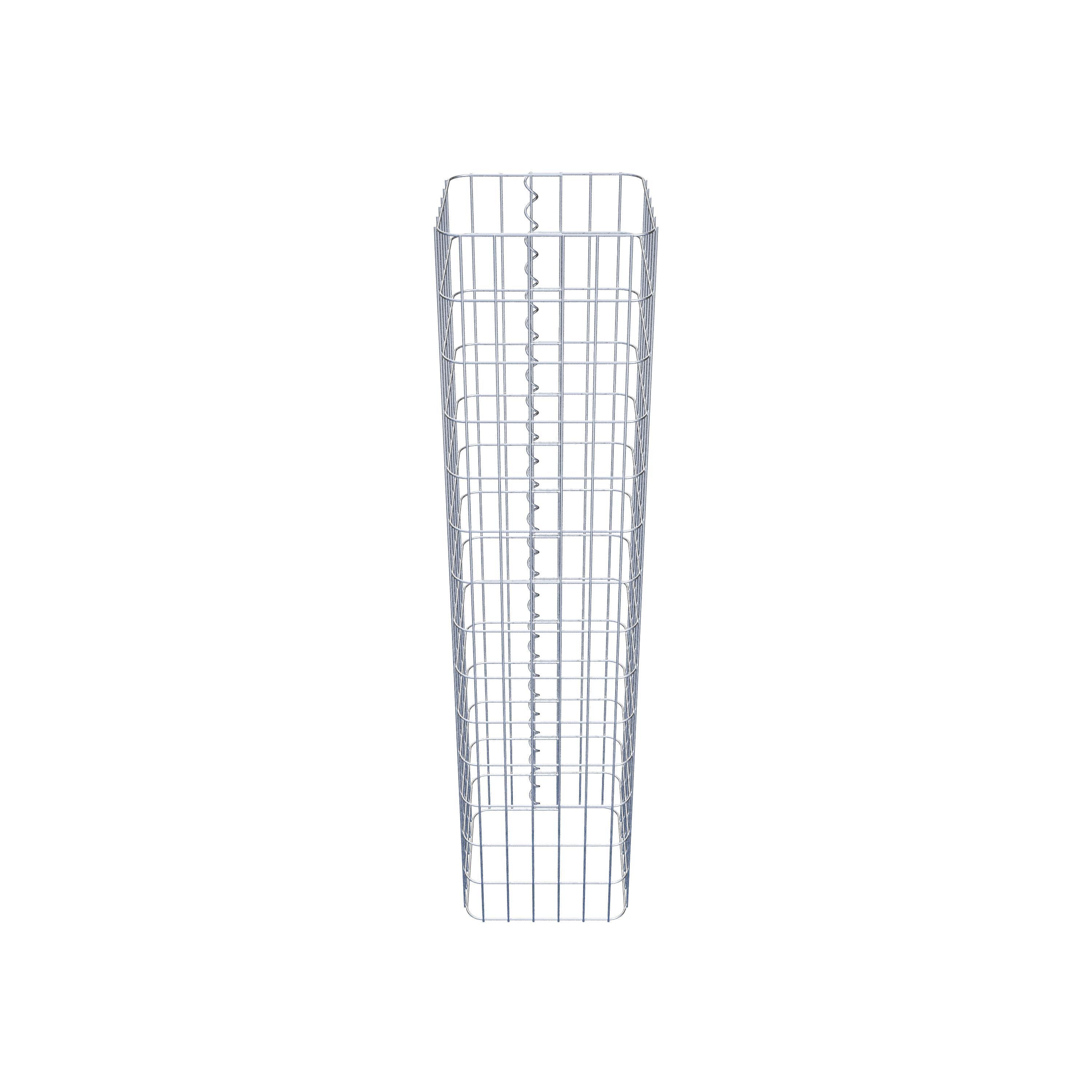 Gabion column 32 x 32 cm, MW 5 x 10 cm square