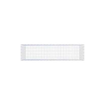 Gabione 200 cm x 100 cm x 50 cm (L x H x T), Maschenweite 5 x 10 cm, Spiralring