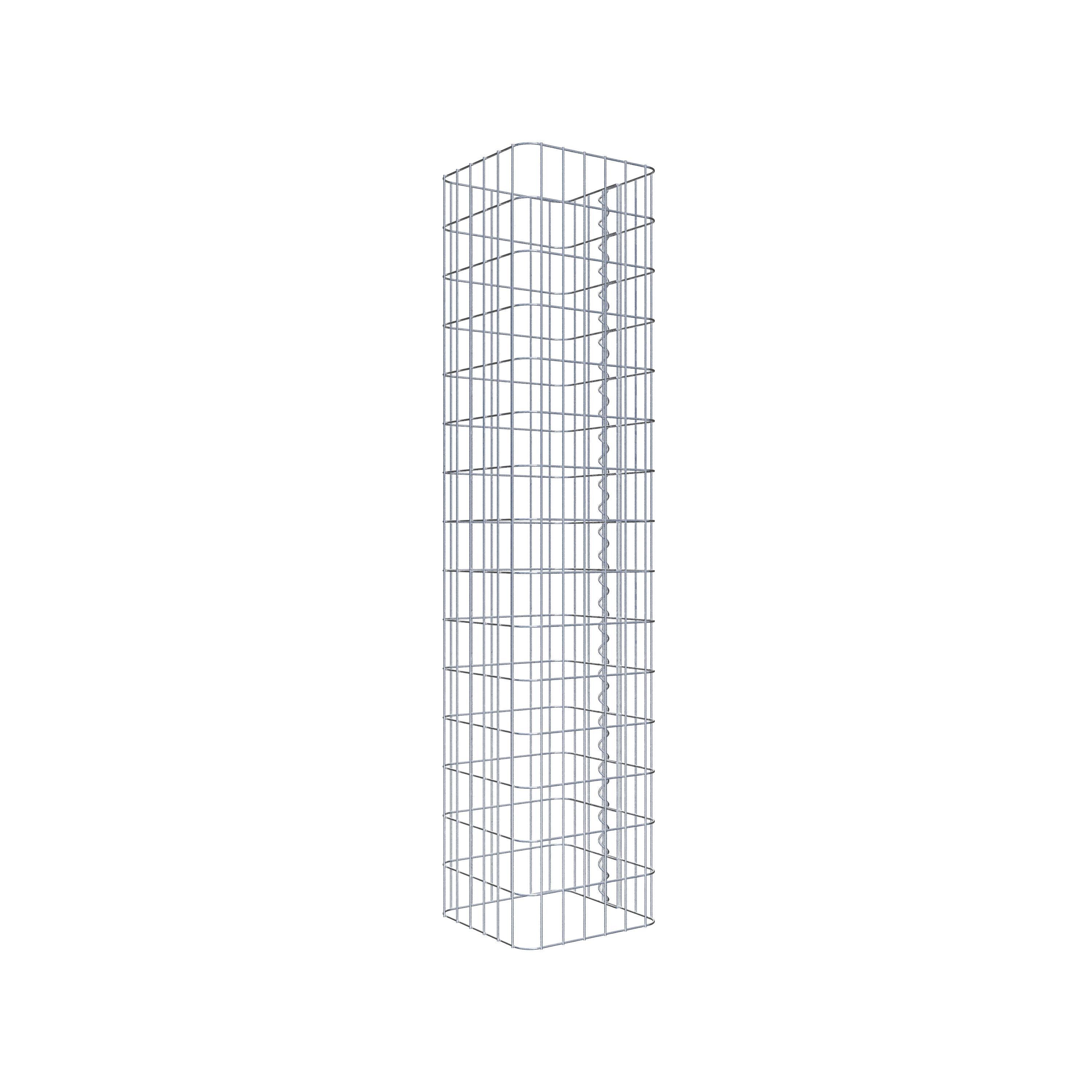 Gabion column 32 x 32 cm, MW 5 x 10 cm square