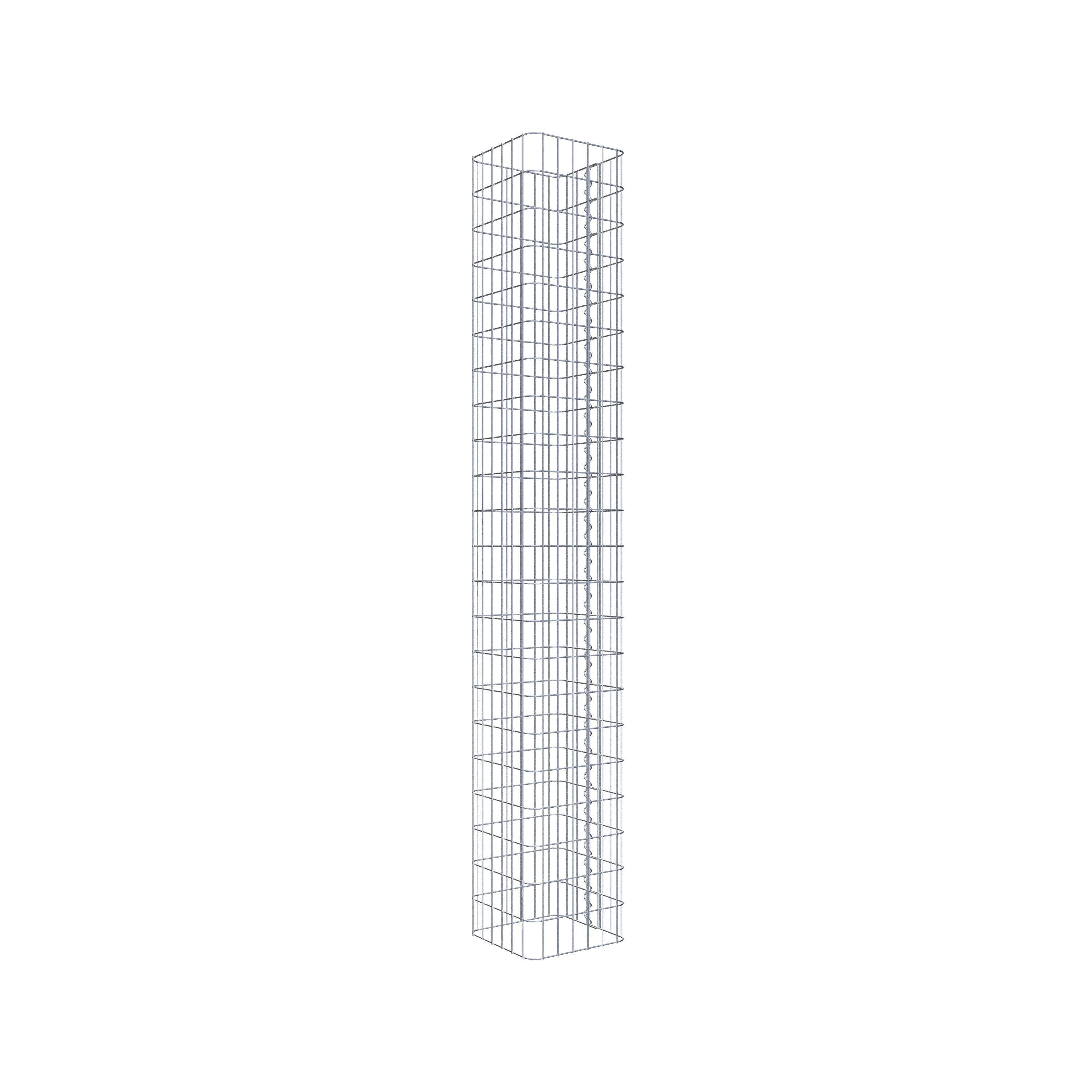 Gabion column 32 x 32 cm, MW 5 x 10 cm square