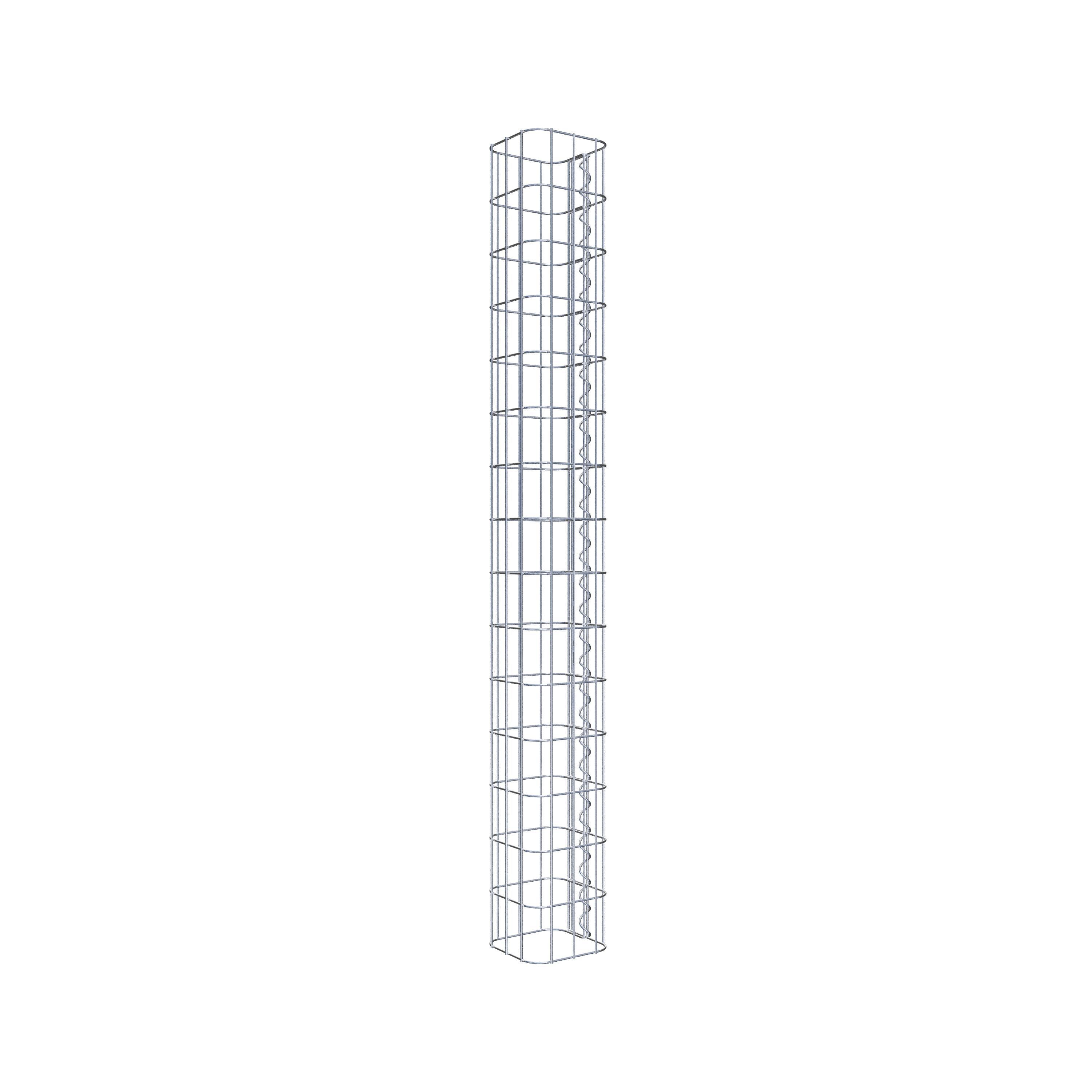 Gabion column 17 x 17 cm, MW 5 x 10 cm square