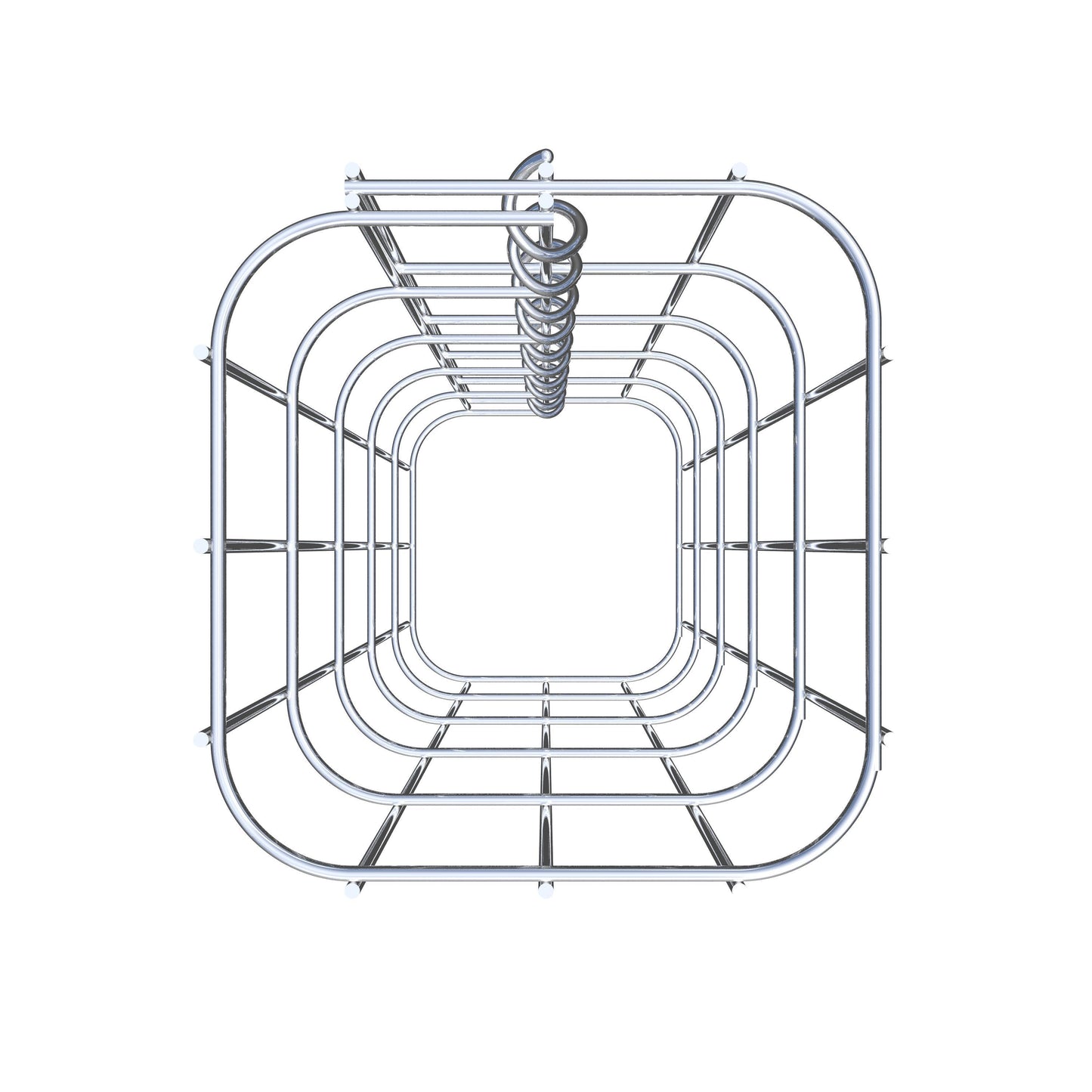 Coluna de gabião 17 x 17 cm, MW 5 x 10 cm quadrado