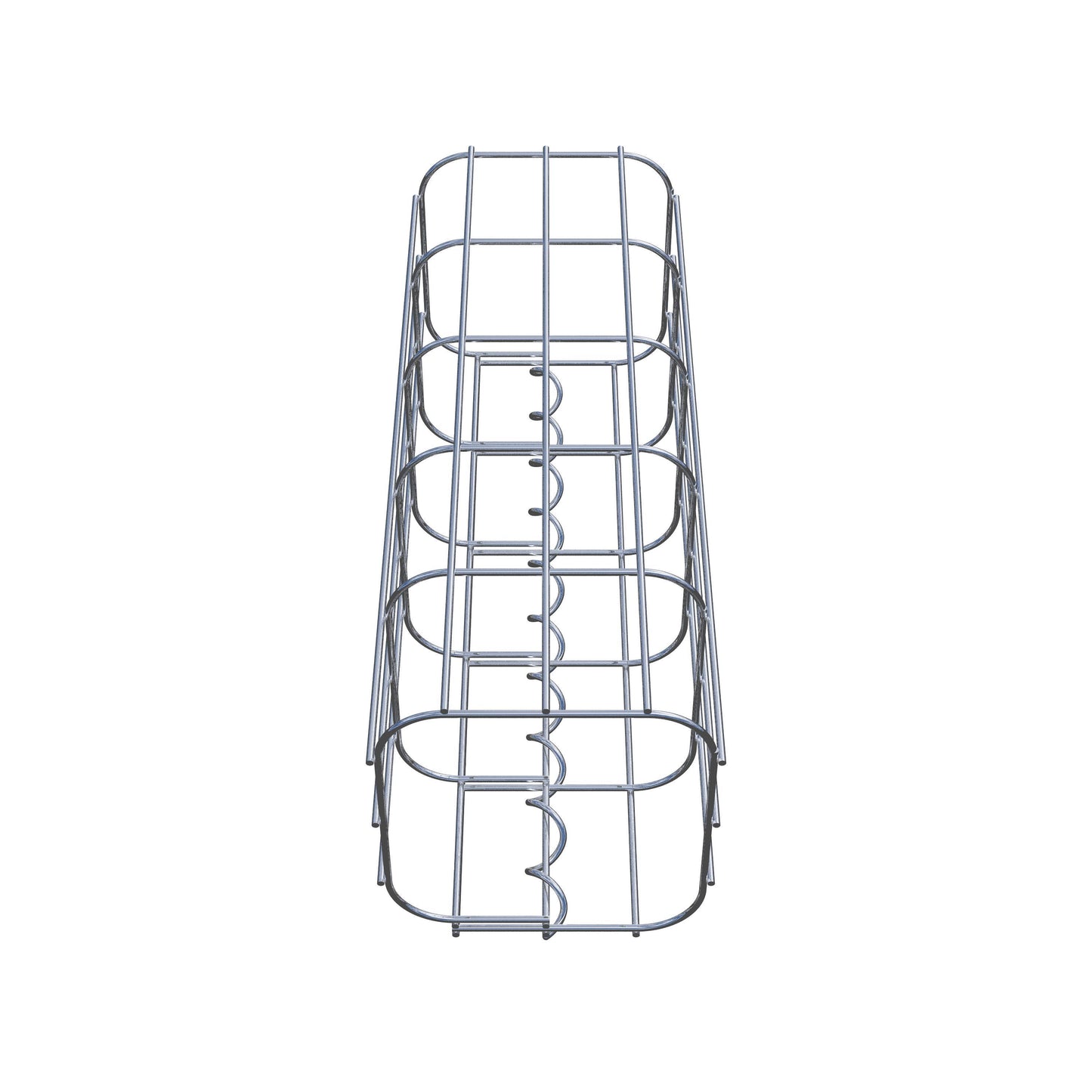 Coluna de gabião 17 x 17 cm, MW 5 x 10 cm quadrado