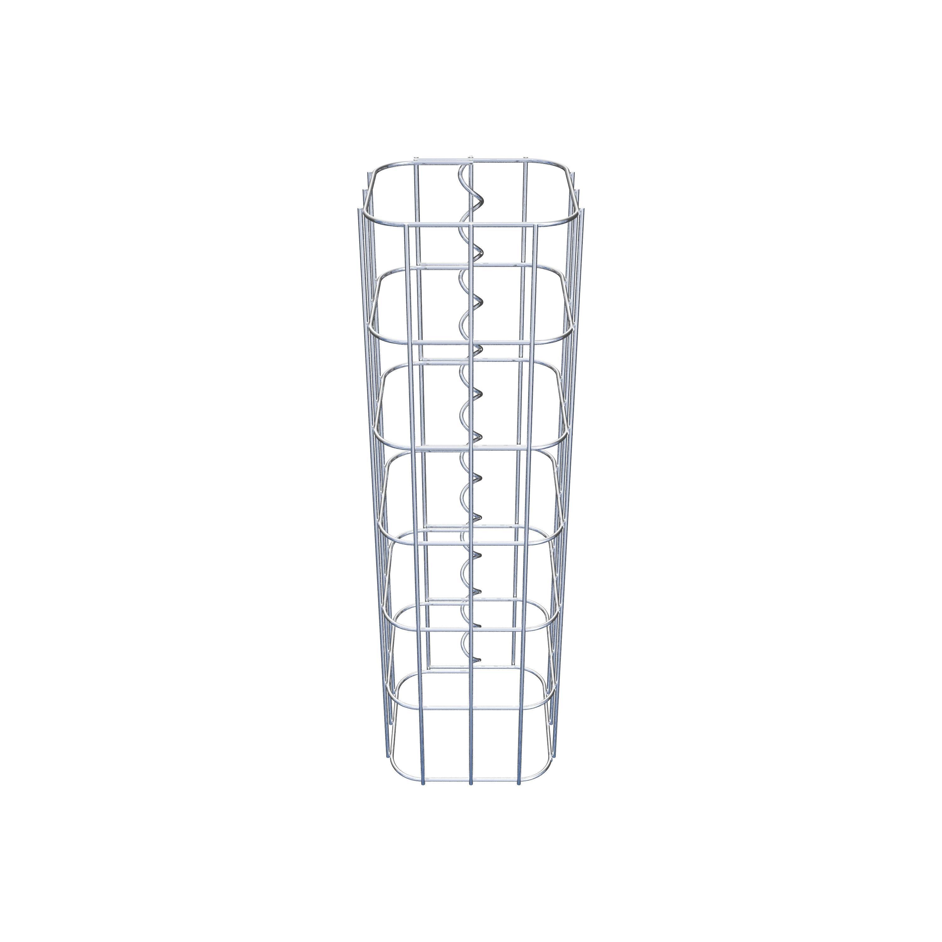 Gabionsøjle 17 x 17 cm, MW 5 x 10 cm kvadratisk