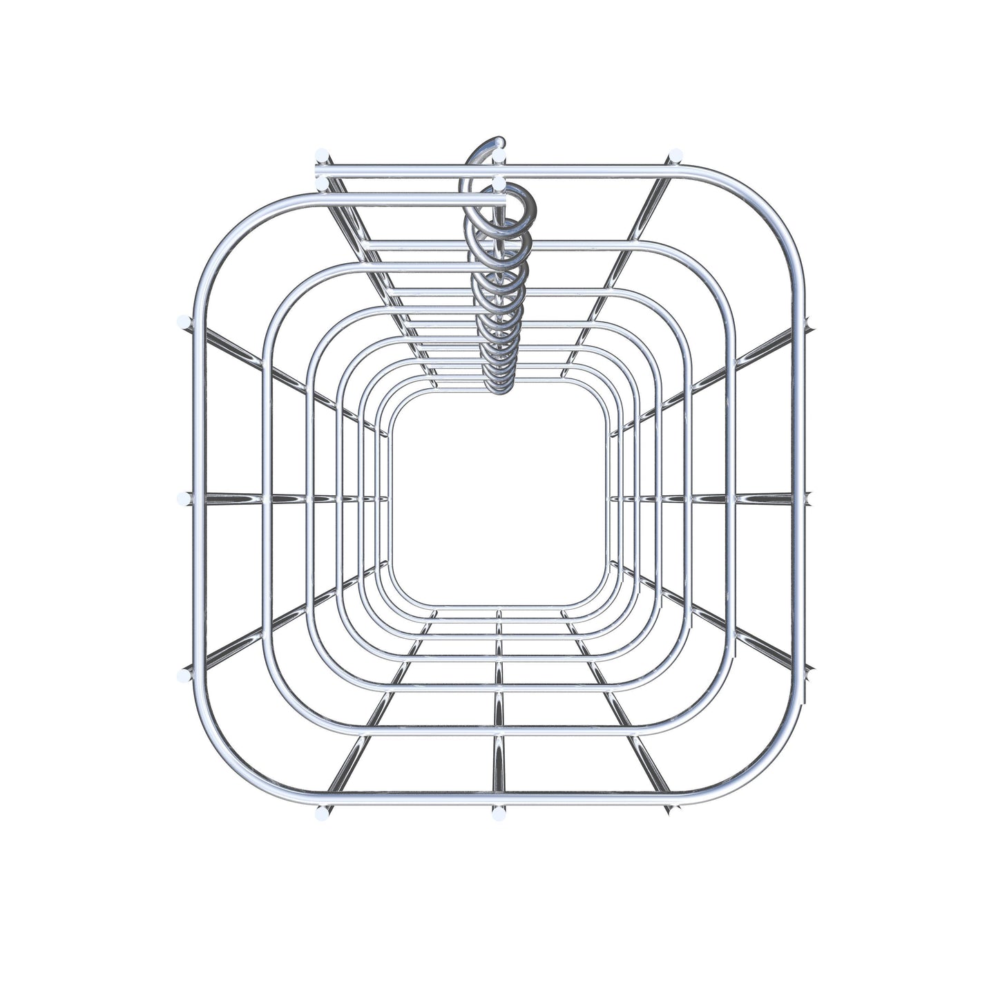 Coluna de gabião 17 x 17 cm, MW 5 x 10 cm quadrado