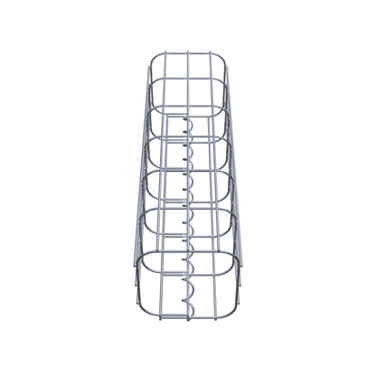Coluna de gabião 17 x 17 cm, MW 5 x 10 cm quadrado