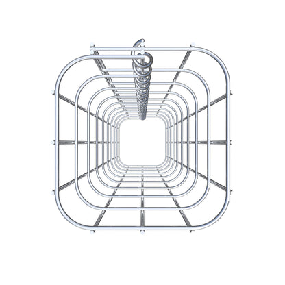 Coluna de gabião 17 x 17 cm, MW 5 x 10 cm quadrado