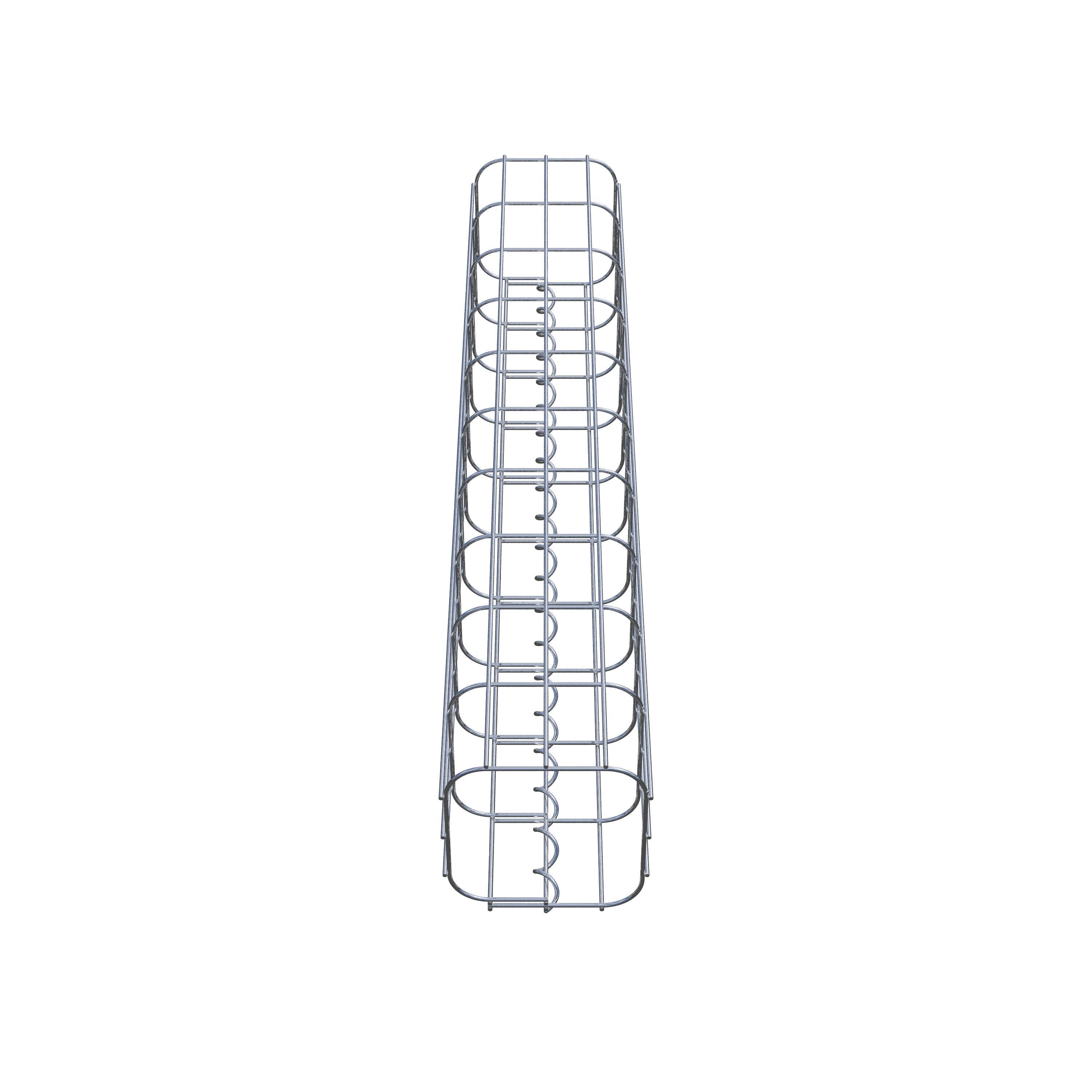 Gabionsøjle 17 x 17 cm, MW 5 x 10 cm kvadratisk