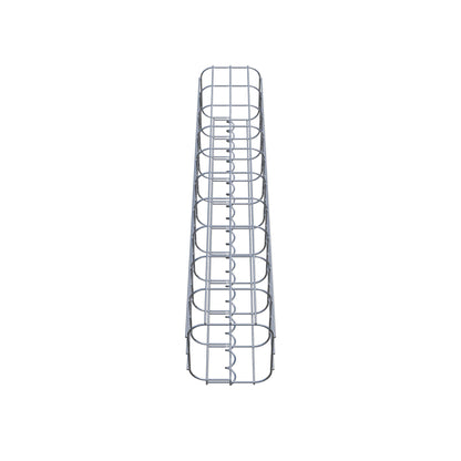 Coluna de gabião 17 x 17 cm, MW 5 x 10 cm quadrado