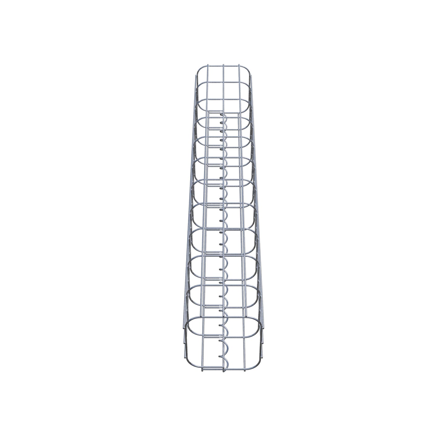Coluna de gabião 17 x 17 cm, MW 5 x 10 cm quadrado