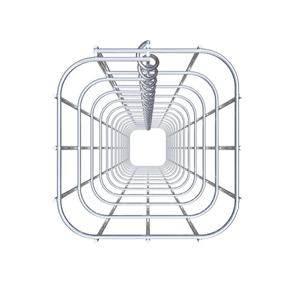 Coluna de gabião 17 x 17 cm, MW 5 x 10 cm quadrado