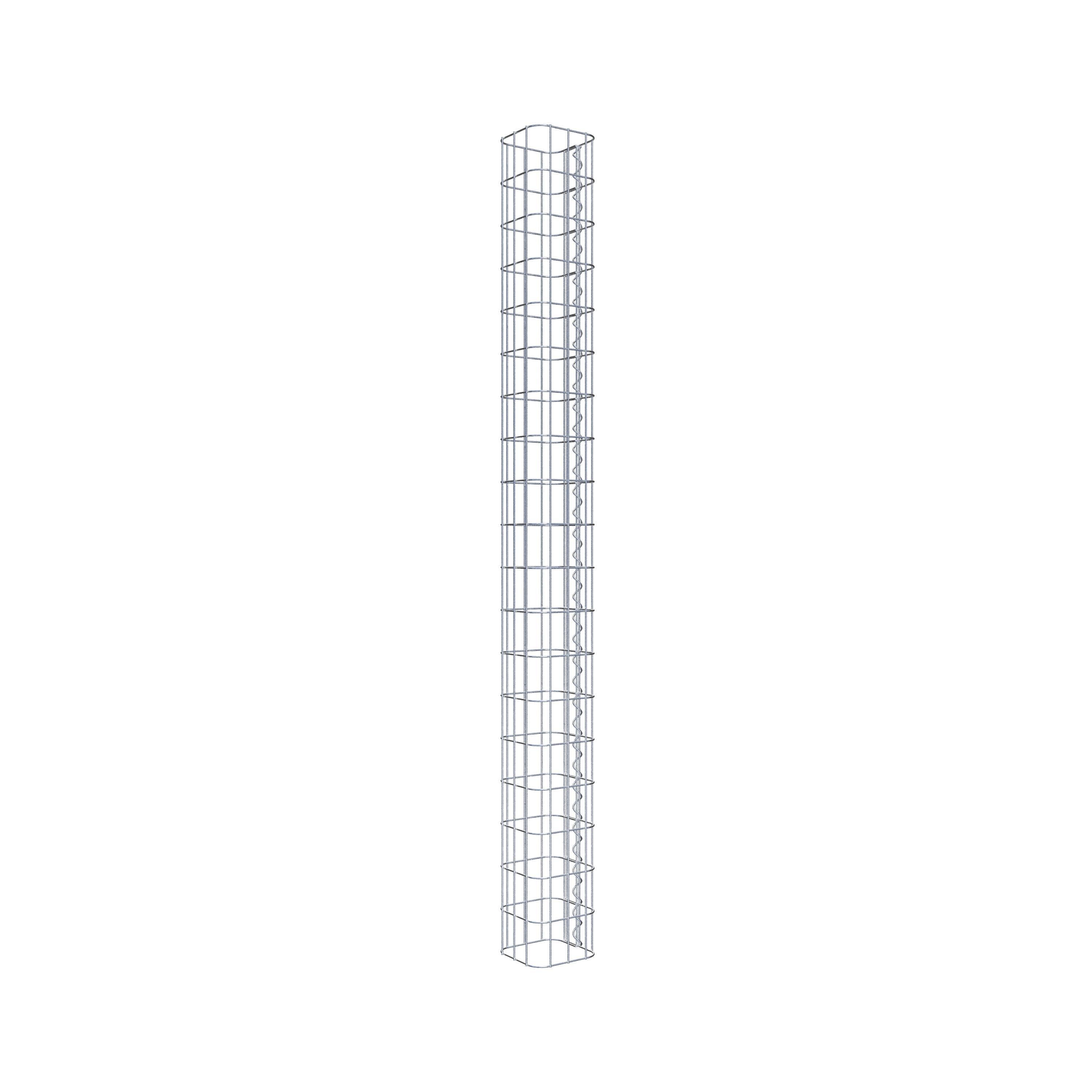 Gabion column 17 x 17 cm, MW 5 x 10 cm square