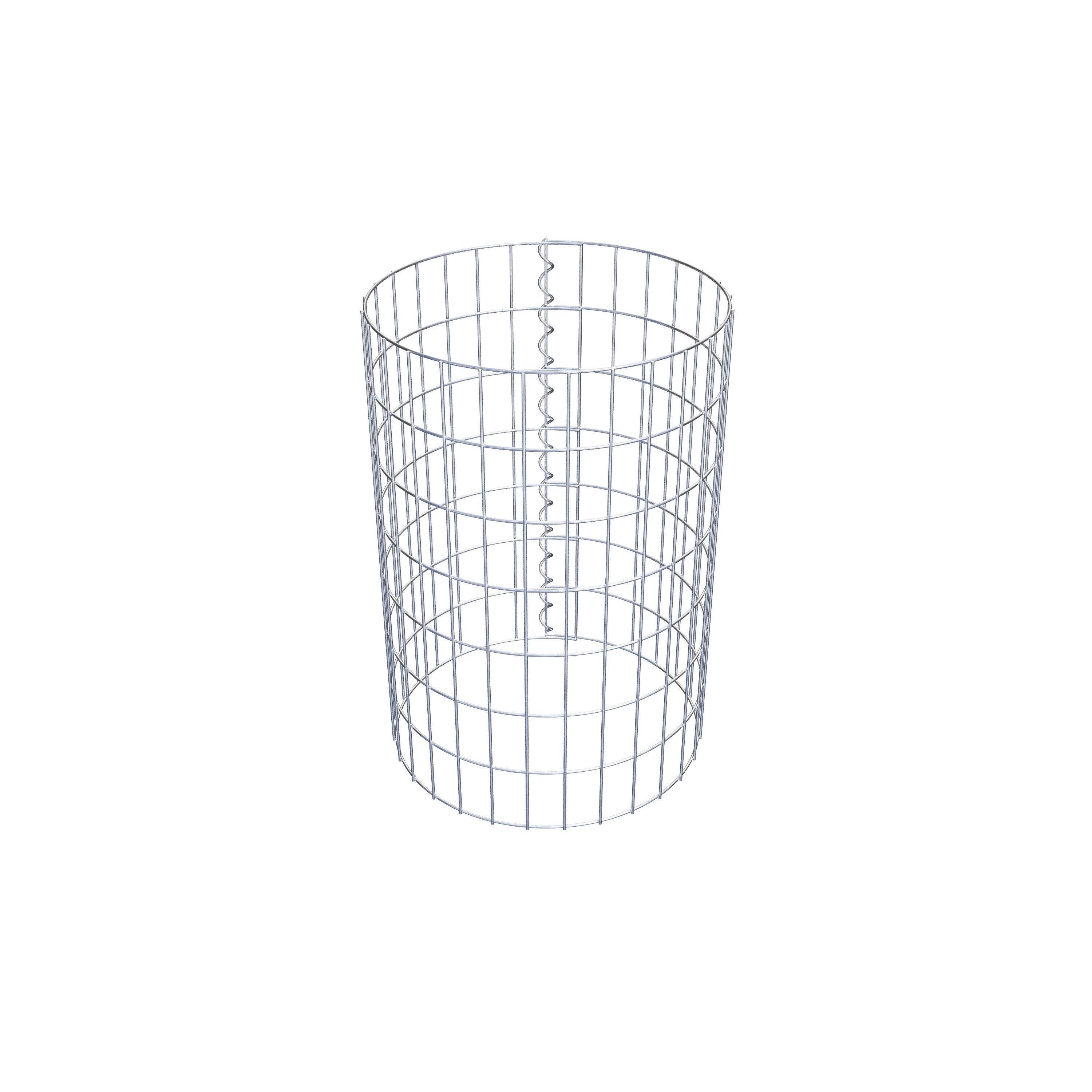 Schanskorf kolom diameter 47 cm, MW 5 x 10 cm rond