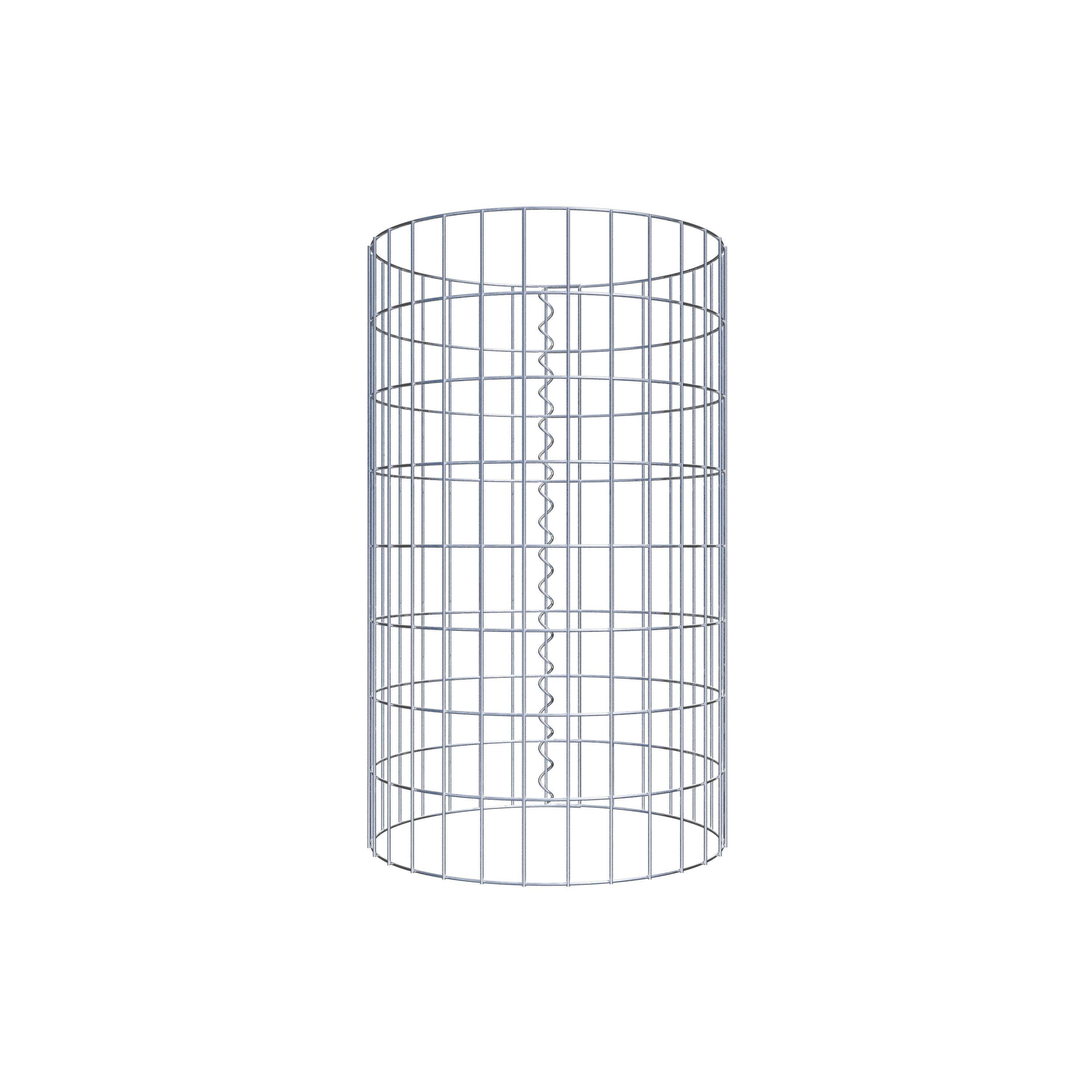 Schanskorf kolom diameter 47 cm, MW 5 x 10 cm rond