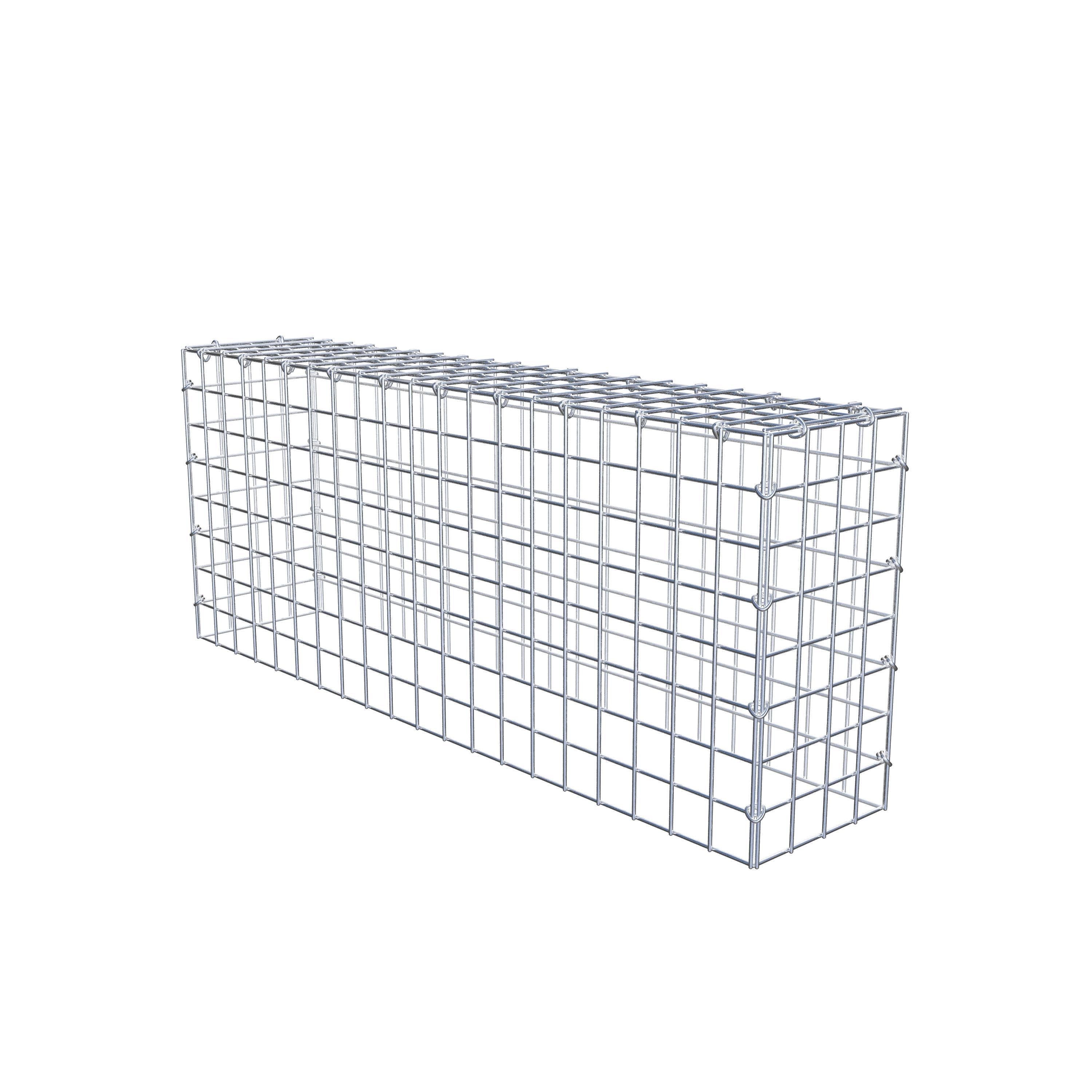 Monteret gabion type 3 100 cm x 40 cm x 20 cm (L x H x D), maskestørrelse 5 cm x 5 cm, C-ring